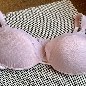 Nautica Intimates Baby Pink Lace Lightly Padded Women’s Bra Size 40DD